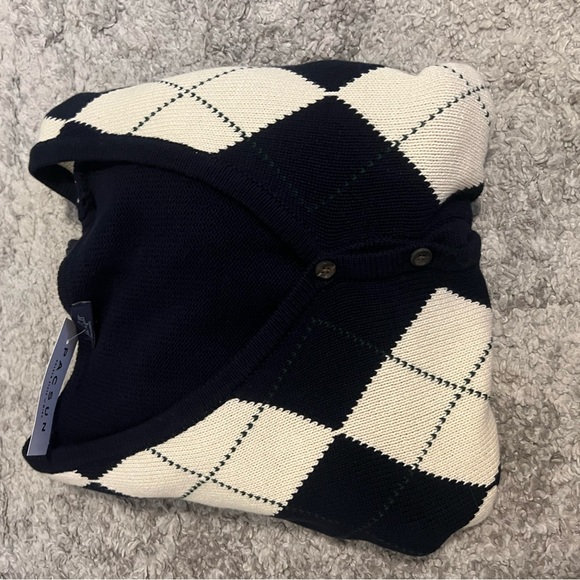 Brandy Melville blue and white cardigan - Picture 3 of 4